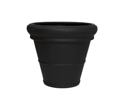 Vazonas JUMBO BUCKET LOW CLASSIC L, juodas