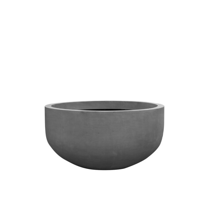 Vazonas JUMBO CITY BOWL M, Ø110xH60 cm, tamsiai pilkas