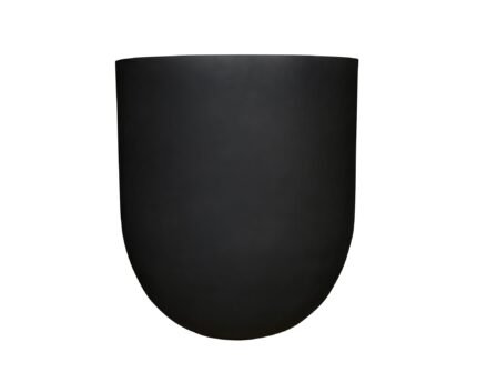 Vazonas JUMBO LEX L, Ø114xH125,5 cm, matinis juodas