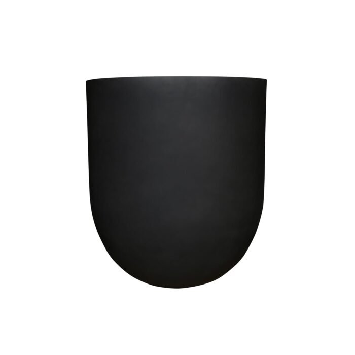 Vazonas JUMBO LEX L, Ø114xH125,5 cm, matinis juodas