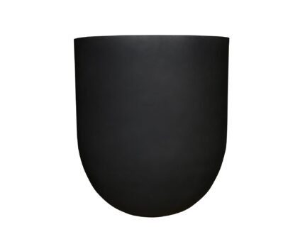 Vazonas JUMBO LEX S, Ø80xH88 cm, matinis juodas