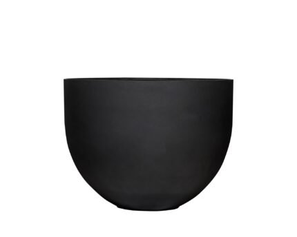 Vazonas JUMBO MILA L, Ø120xH91,5 cm, matinis juodas