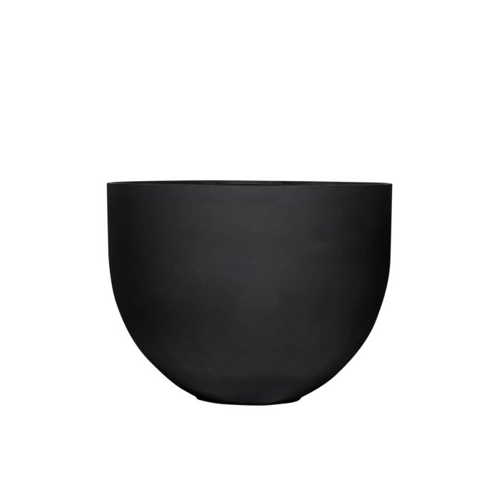 Vazonas JUMBO MILA L, Ø120xH91,5 cm, matinis juodas
