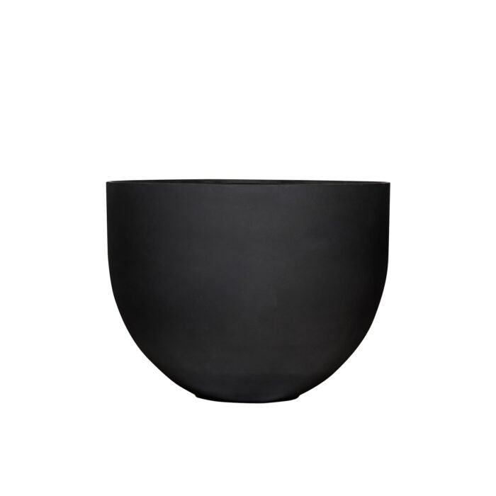 Vazonas JUMBO MILA M, Ø100xH76 cm, matinis juodas