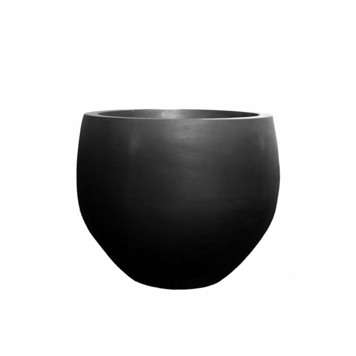 Vazonas JUMBO ORB M, Ø110xH93 cm, juodas