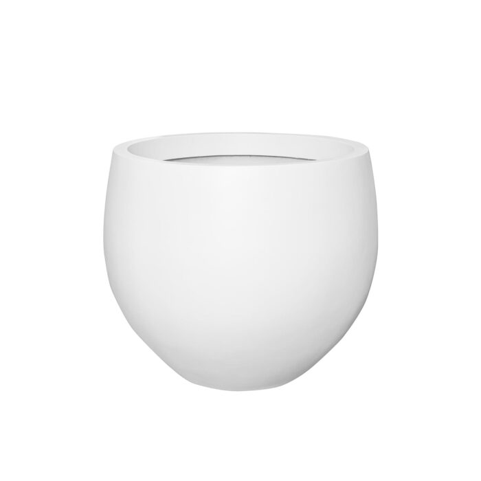Vazonas JUMBO ORB M, matinis baltas