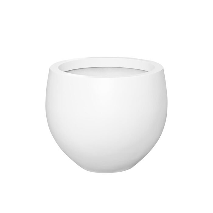 Vazonas JUMBO ORB S, matinis baltas