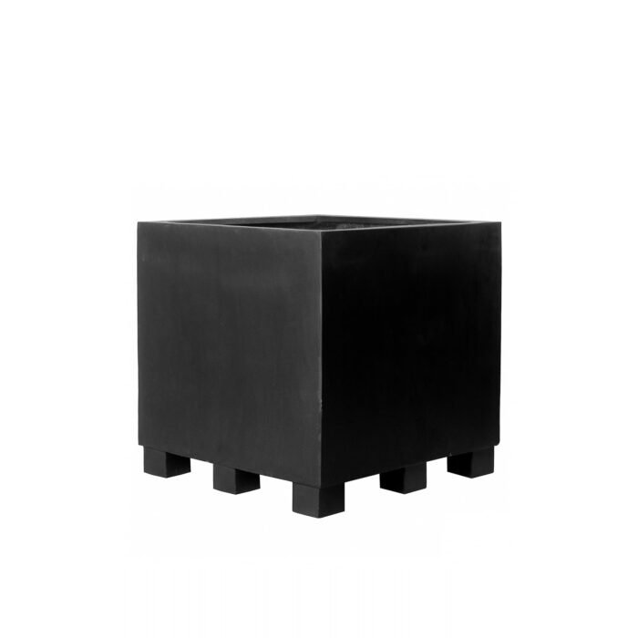 Vazonas JUMBO XXL (FEET), 130x130xH110 cm, juodas