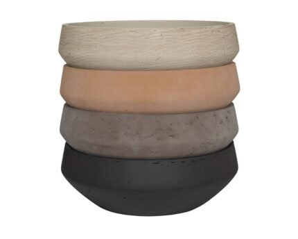 Vazonas MADU L, Ø45xH16 cm, molio spalvos
