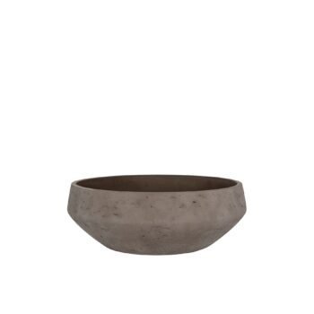 Vazonas MADU M, Ø36xH12,5 cm, mokos rudas