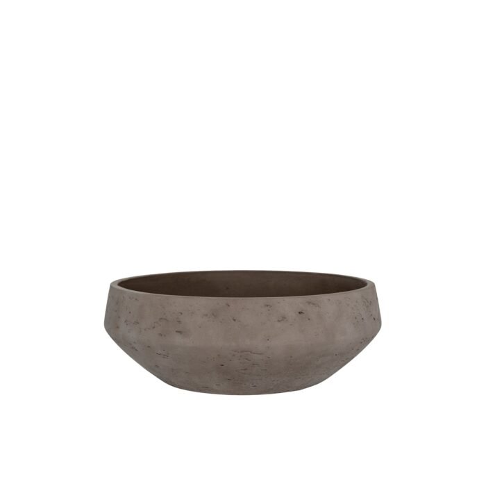 Vazonas MADU S, Ø28xH9 cm, mokos rudas