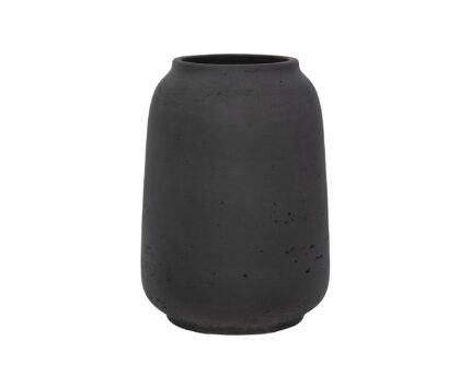 Vazonas MAHIR L, Ø20,5xH28 cm, matinis juodas