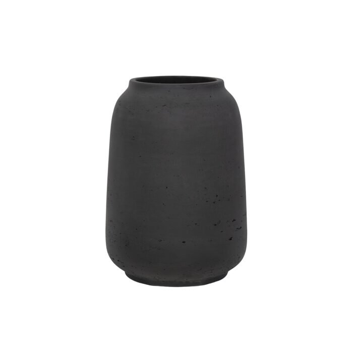 Vazonas MAHIR L, Ø20,5xH28 cm, matinis juodas