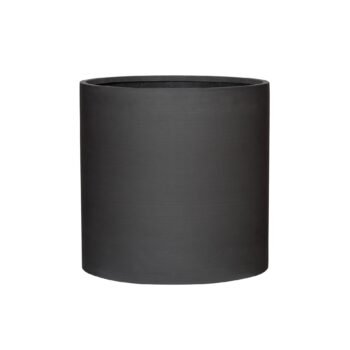 Vazonas MAX L, Ø50xH49 cm, matinis juodas