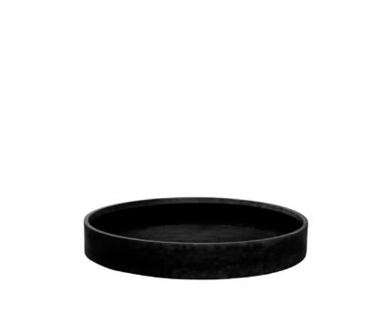Vazonas MAX LOW XXL, Ø100xH14 cm, juodas