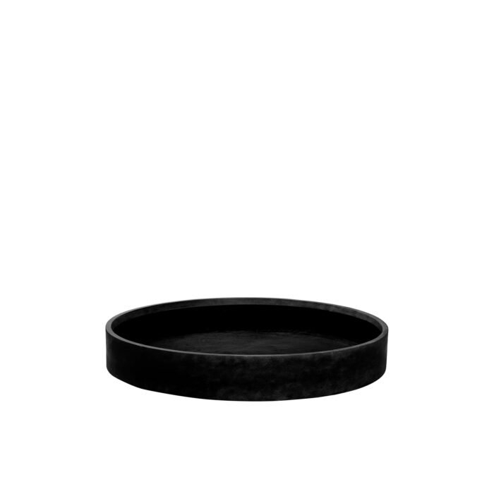 Vazonas MAX LOW XXL, Ø100xH14 cm, juodas