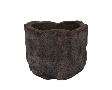 Vazonas MESA L, Ø54xH45 cm, tamsiai rudas