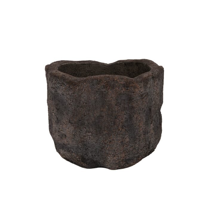 Vazonas MESA L, Ø54xH45 cm, tamsiai rudas
