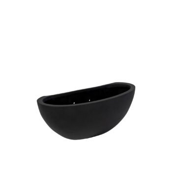 Vazonas MINI DORANT WALLY L, 17,5x43xH16,5 cm, juodas