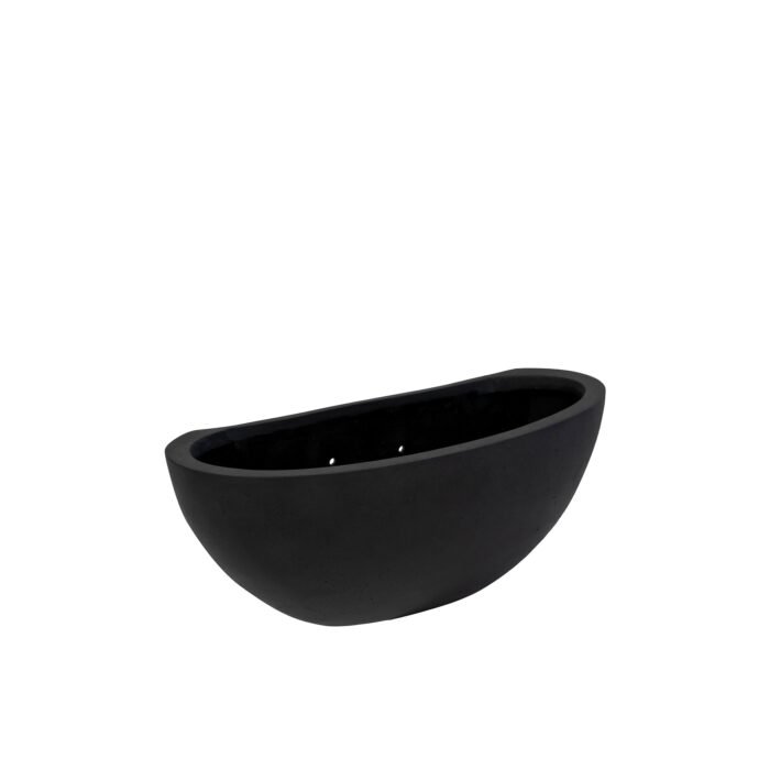 Vazonas MINI DORANT WALLY L, 17,5x43xH16,5 cm, juodas