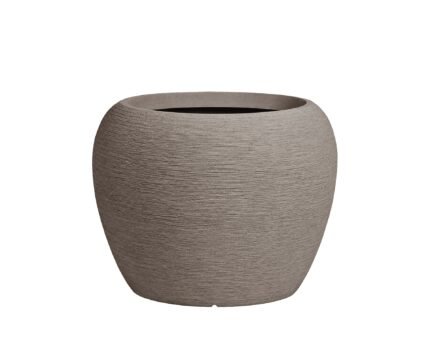 Vazonas NARA L, Ø80xH60 cm, smėliškai pilkas