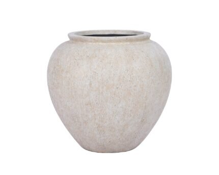 Vazonas ORBA L, Ø52xH48 cm, travertino