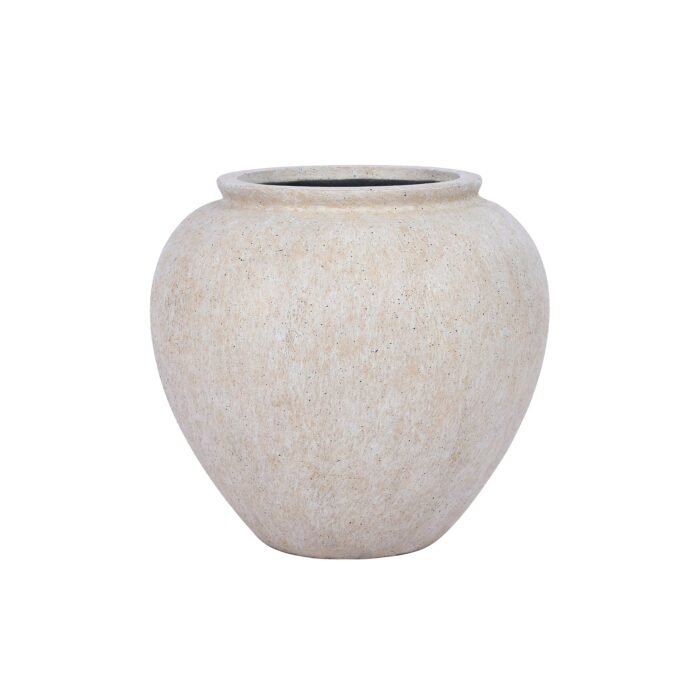 Vazonas ORBA L, Ø52xH48 cm, travertino