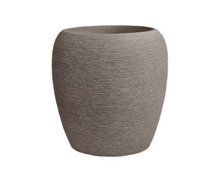 Vazonas ORBIS M, Ø41xH41 cm, smėliškai pilkas