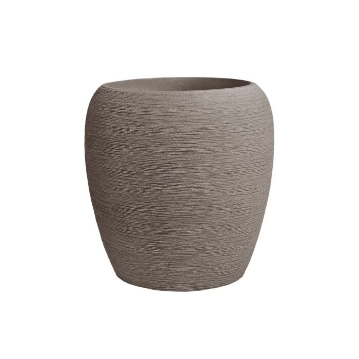 Vazonas ORBIS M, Ø41xH41 cm, smėliškai pilkas