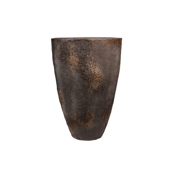 Vazonas OSCAR XL, Ø72xH105 cm, tamsiai rudas