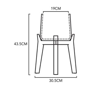 Vazonas PATT XL ANT AUKŠTŲ KOJELIŲ, Ø23xH43,5 cm, matinis juodas