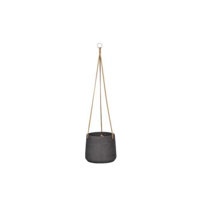 Vazonas PATT XL (PAKABINAMAS), Ø23xH19,5 cm, matinis juodas