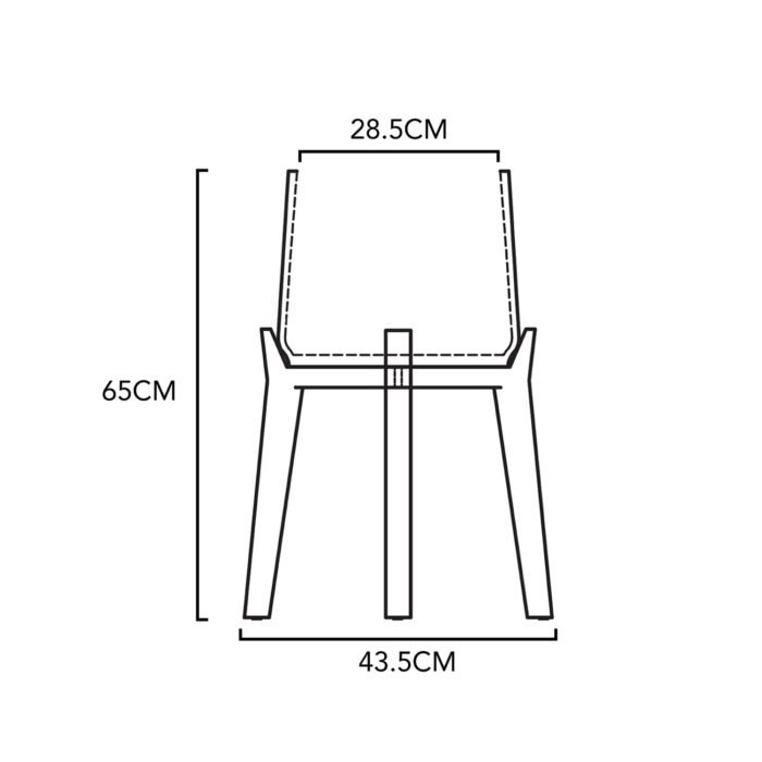 Vazonas PATT XXL ANT AUKŠTŲ KOJELIŲ, Ø34xH65 cm, matinis juodas