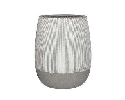 Vazonas PERRY L, Ø54xH66 cm, baltas su pilka
