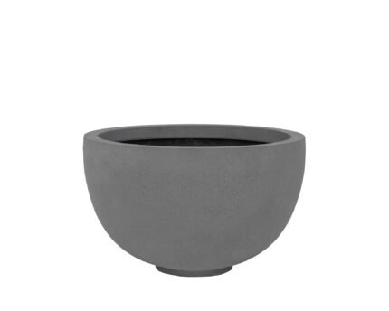 Vazonas PETER M, Ø30xH18 cm, tamsiai pilkas