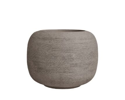 Vazonas SPHERE LOW L, Ø59,8xH45,1 cm, smėliškai pilkas