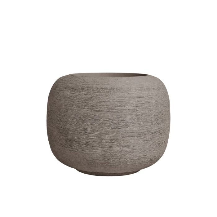 Vazonas SPHERE LOW L, Ø59,8xH45,1 cm, smėliškai pilkas