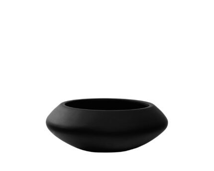 Vazonas TARA XS, Ø30xH12 cm, juodas