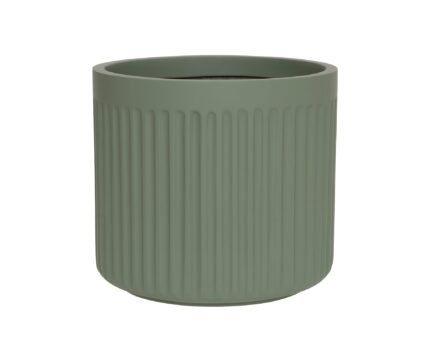 Vazonas TURRIS LOW M, Ø50xH45 cm, šalavijo žalias
