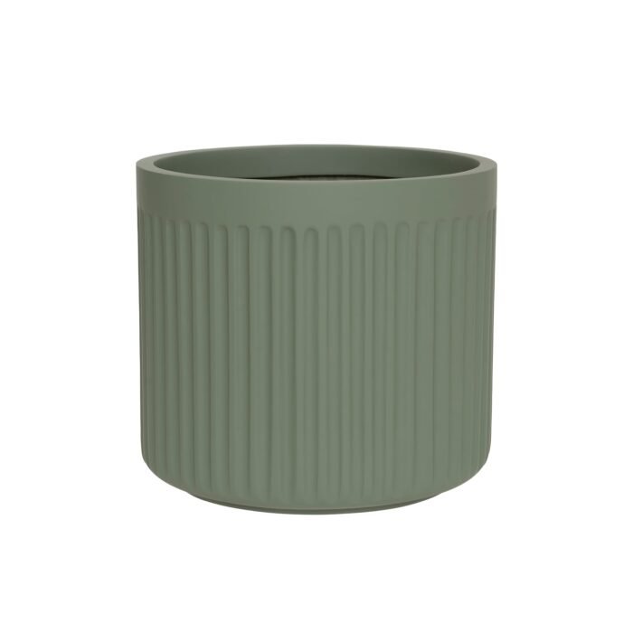 Vazonas TURRIS LOW S, Ø40xH36 cm, šalavijo žalias