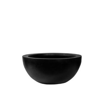 Vazonas VIC BOWL M, Ø50xH23 cm, juodas