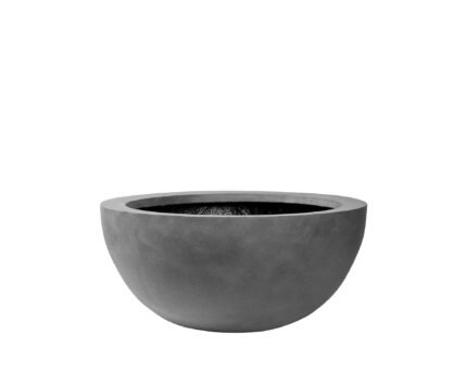 Vazonas VIC BOWL M, Ø50xH23 cm, tamsiai pilkas