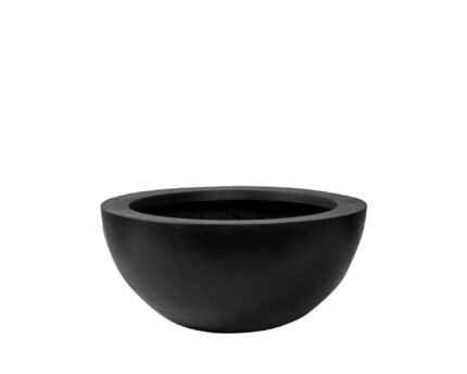 Vazonas VIC BOWL S, Ø38,5xH18 cm, juodas