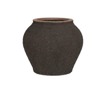 Vazonas ZEUS S, Ø37xH32 cm, tamsiai rudas