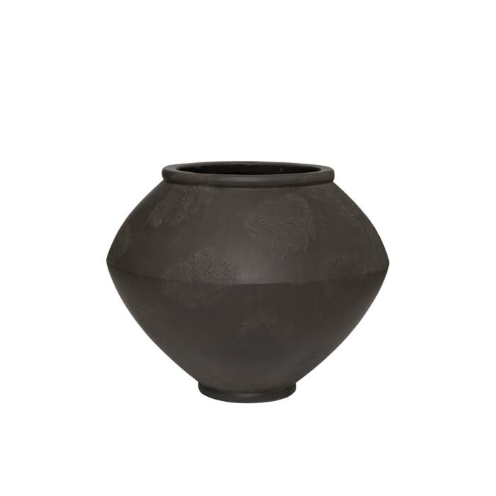Vazonas ZIR XL, Ø55xH45 cm, matinis juodas