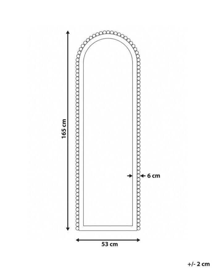 Veidrodis BARENA, 53x165 cm