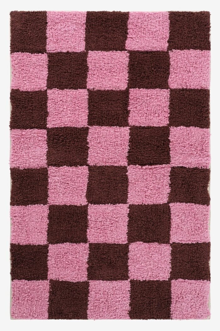 Vonios kilimėlis DAMA, bordo ir rožinis, 60x90 cm